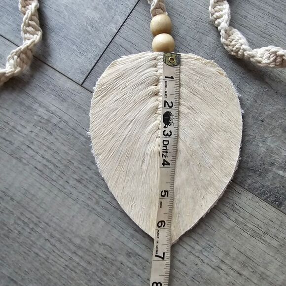 NEW Bohemian Woven Curtain Tiebacks Leaf NWOT - Picture 8 of 11